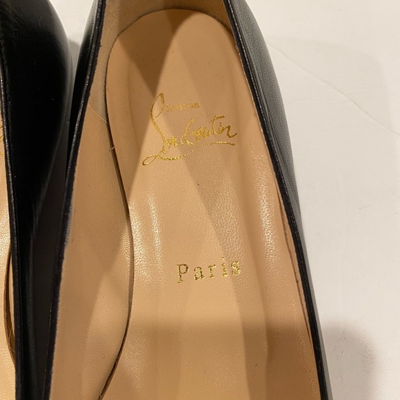 Christian Louboutin ballet flats leather pony hair black leopard 36 - Picture 8 of 10